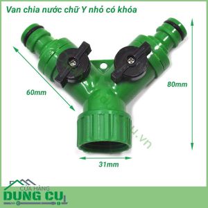 Van chia nước chữ Y có khóa loại nhỏ