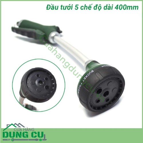 Đầu tưới cây cán dài 5 chế độ dài 400mm