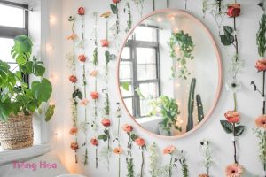 Gợi ý cách tự làm tường hoa trang trí phòng ngủ