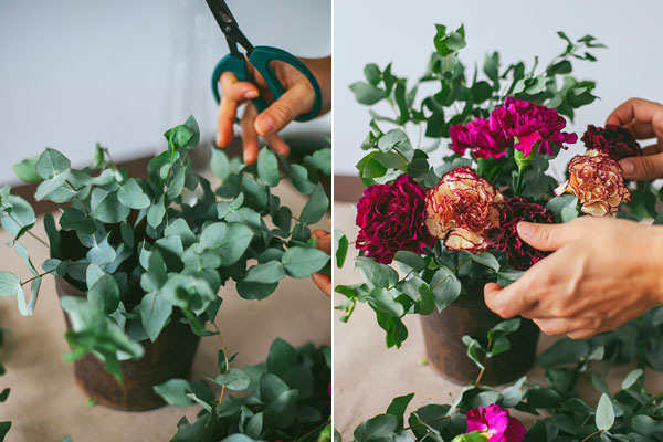 3 cách cắm hoa đơn giản trang trí nhà