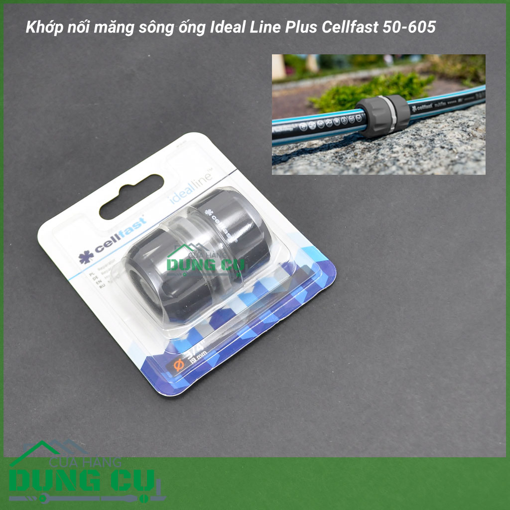 Cút nối măng sông ống Ideal Line Plus Cellfast 50-605
