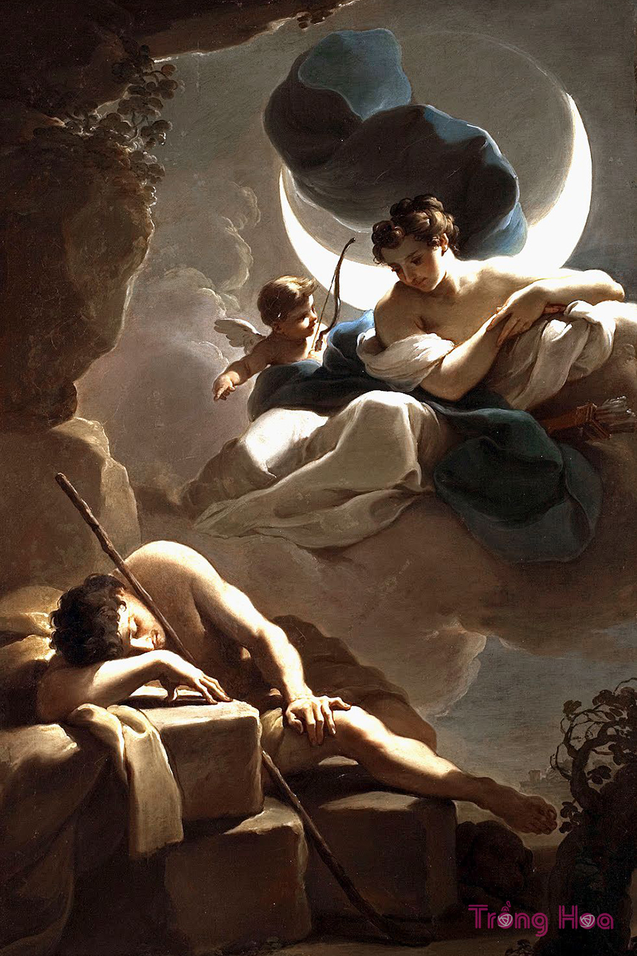 Truyền thuyết nữ thần mặt trăng Selene và chàng chăn cừu Endymion